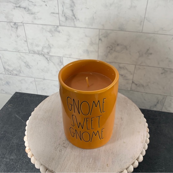 Rae Dunn gnome sweet gnome scented candle woodland trail scent - Picture 5 of 10